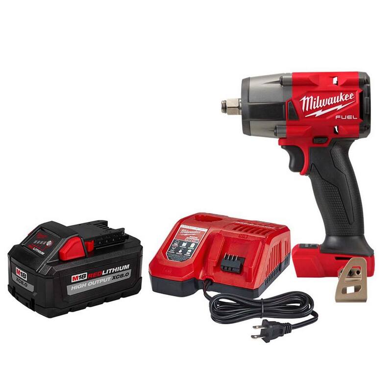 Milwaukee M18 FUEL Gen-2 18V Lithium-Ion Brushless Cordless Mid-Torque 1/2 in. Impact Wrench w/Friction Ring w/8.0Ah Starter Kit - 2962-20-48-59-1880

Llave de impacto inalámbrica de medio torque de 1/2 pulgadas con anillo de fricción y kit de inicio de 8.0Ah Milwaukee M18 FUEL Gen-2 18V Lithium-Ion Brushless - 2962-20-48-59-1880