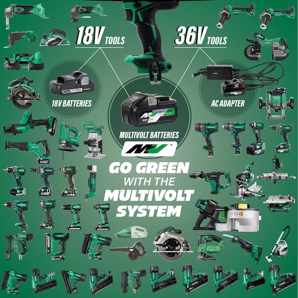 Metabo Hpt 18V/36V MV Cordless Li-Ion Slide Rapid Battery Charger w/ USB Port - UC18YSL3M