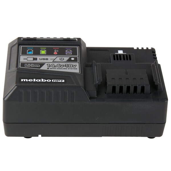 Metabo Hpt 18V/36V MV Cordless Li-Ion Slide Rapid Battery Charger w/ USB Port - UC18YSL3M