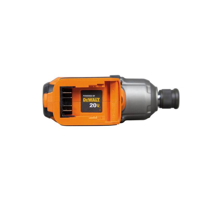 Herramienta de impacto inalámbrica sin escobillas de 20 voltios Klein Tools de 7/16 pulgadas con dos baterías de 4.0 Ah y cargador - BAT20-7161.