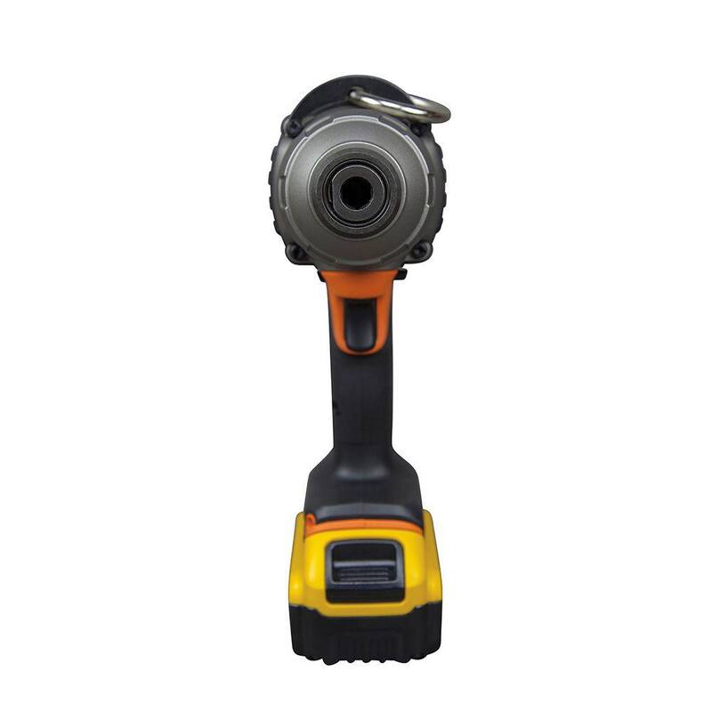 Herramienta de impacto inalámbrica sin escobillas de 20 voltios Klein Tools de 7/16 pulgadas con dos baterías de 4.0 Ah y cargador - BAT20-7161.