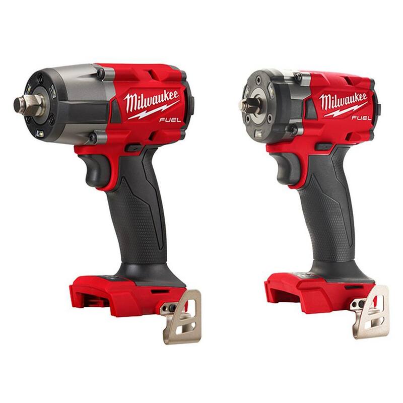 Milwaukee M18 FUEL Gen-2 18V Llave de impacto inalámbrica con motor sin escobillas de medio torque 1/2 in. y Llave de trinquete 3/8 in. con anillo de fricción - 2962-20-2854-20