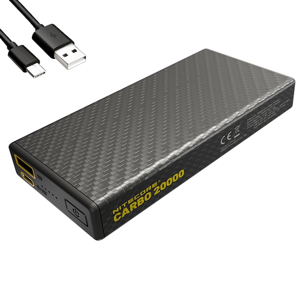 Nitecore Carbo 20000 Lightweight QC 20000mAh Power Bank - 6952506495702