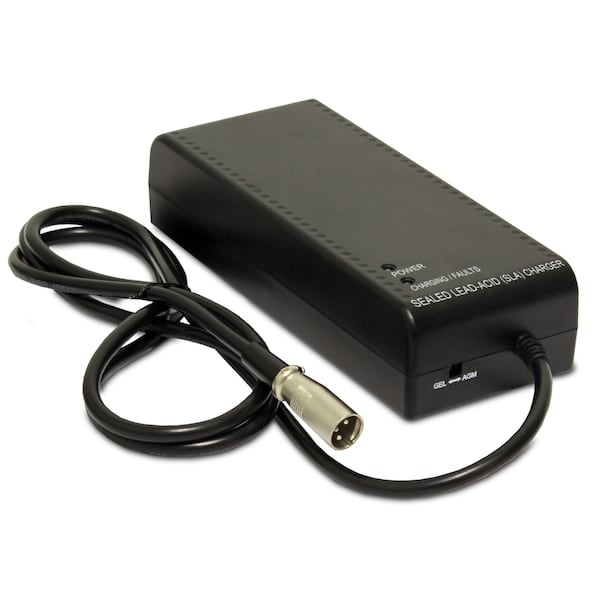 Upg 24V 8AH 3Stage AGMGEL Charger w USA Cordset  recommended for medical mobilty charging - 24BC8000T-4 USA