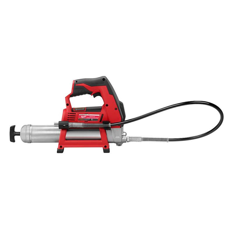 Juego combinado de llave de impacto sin cable Milwaukee M12 12V de 3/8 in con batería de iones de litio y pistola de grasa (2 herramientas) - 2454-20-2446-20-48-59-2420-48-11-2420