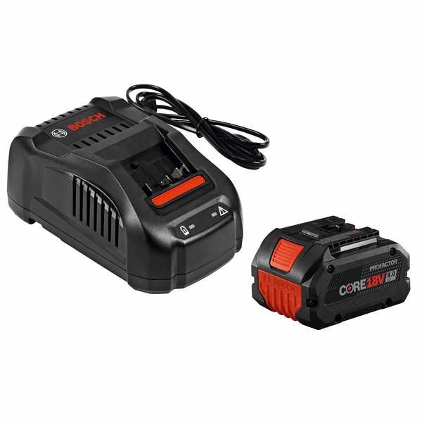 Bosch Battery and Charger Kit, 18VDC, 8Ah, Li-On - GXS18V-12N14