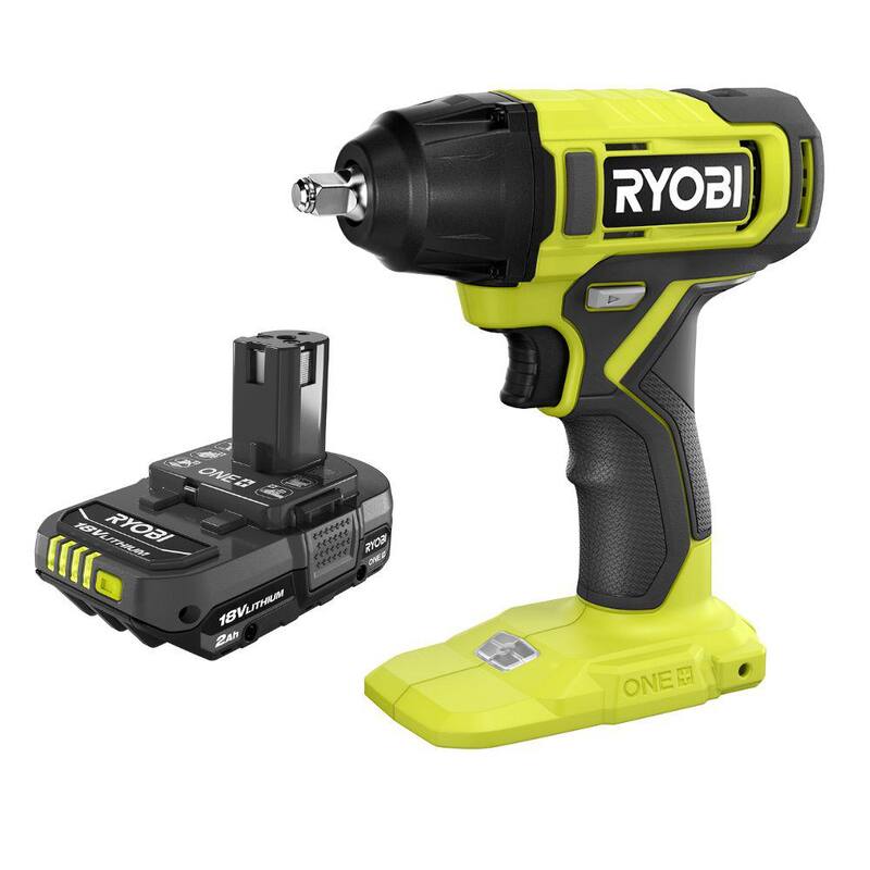 Llave de impacto inalámbrica RYOBI ONE+ 18V de 3/8 in. con batería de 2.0 Ah - PCL250B-PBP006