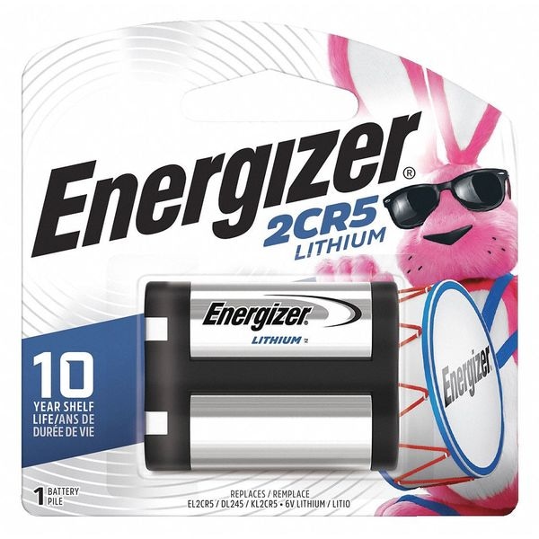 Energizer Lithium Battery, 2CR5 6V DC 1 PK - EL2CR5BP