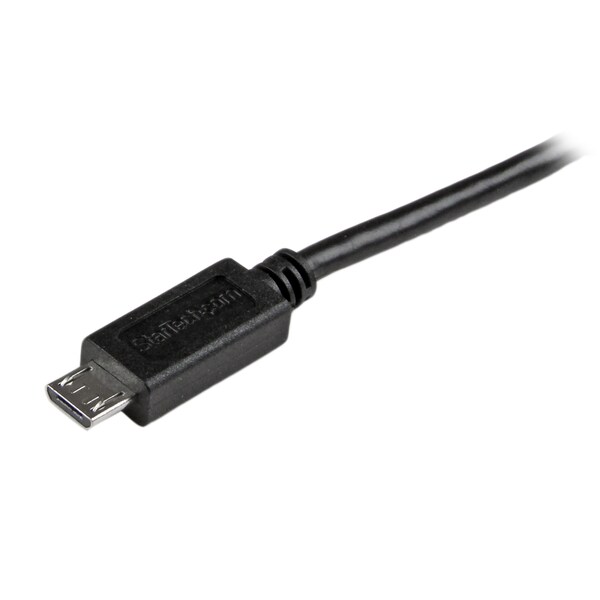 Startech.Com 1ft Phone Charge Cable USB to Thin Micro USB Charge Sync - USBAUB1BK