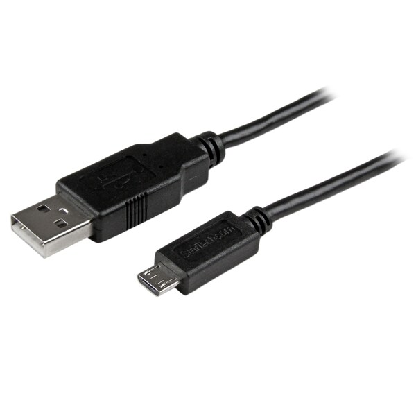 Startech.Com 1ft Phone Charge Cable USB to Thin Micro USB Charge Sync - USBAUB1BK