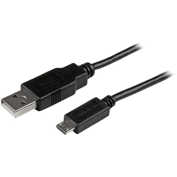 Startech.Com 1ft Phone Charge Cable USB to Thin Micro USB Charge Sync - USBAUB1BK
