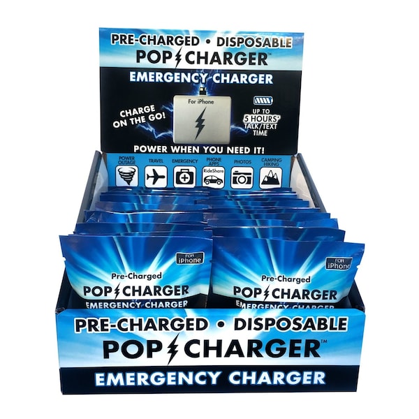 Zorbitz Zorbitz Pop Charger White Pop Emergency USB-C and Micro-USB For Smartphones 2 ft. L - 2462
