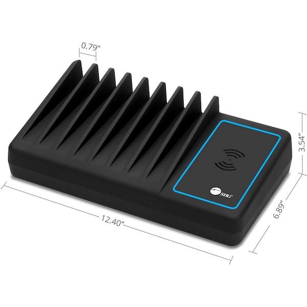 Siig 10Port USBAC Wrls Chrg Station, ACPW1H11S1 - AC-PW1H11-S1