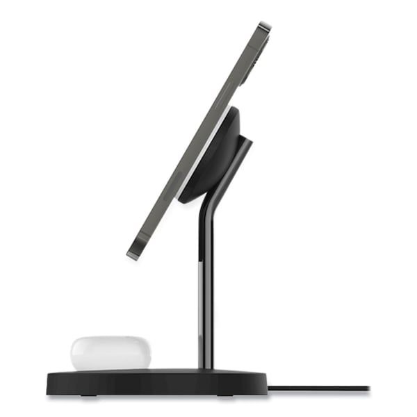 Belkin BOOST CHARGE Pro 2-in-1 Wireless Charger Stand, 15 W, Black - WIZ010TTBK