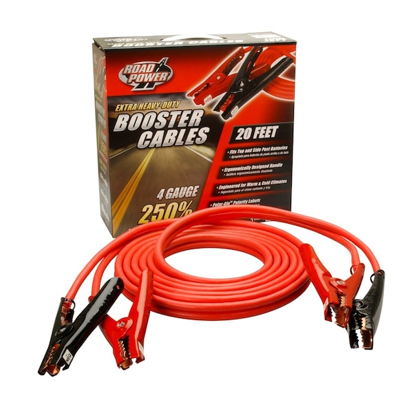 Southwire Polar-Glo Booster Cable Clamp, 20 Ft. 4 Gauge W/ 500 Amp - ECI08660