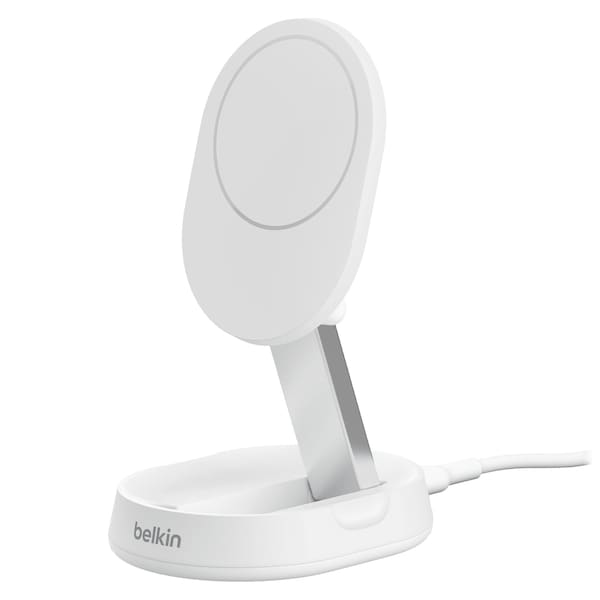 Belkin Boost Charge Pro Convertible Magnetic Wireless Charging Stand With Qi2 15w, White - WIA008TTWH