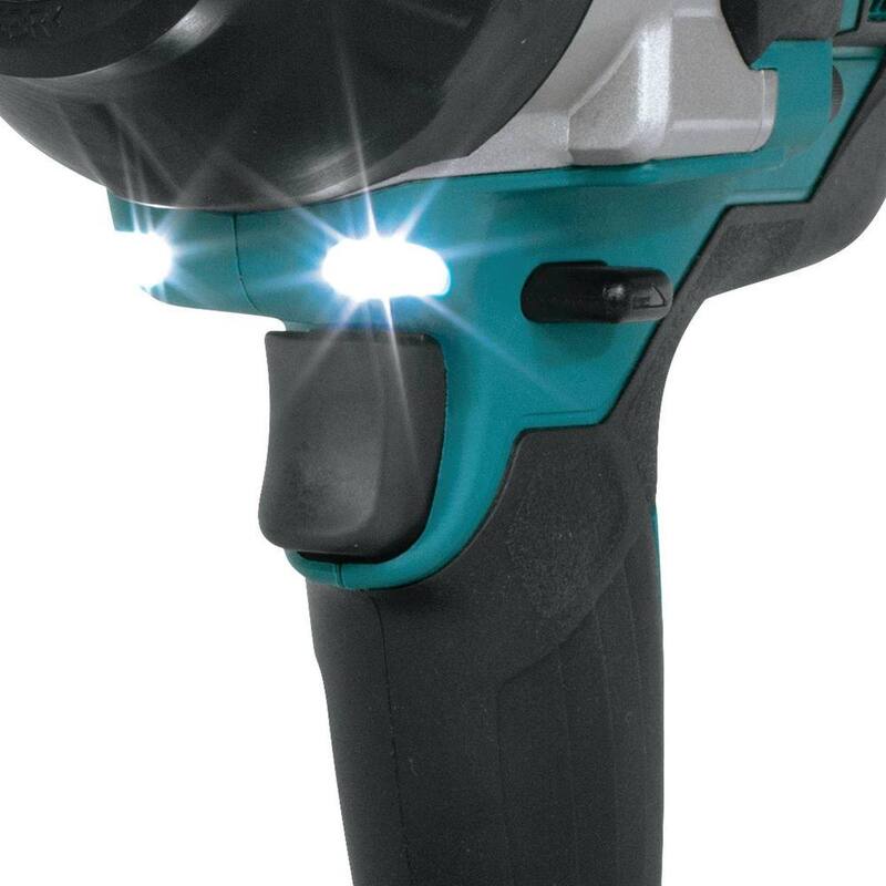 Llave de impacto inalámbrica sin escobillas de iones de litio LXT de 18V de alto torque de Makita con 7/16 pulgadas de cabeza hexagonal (Herramienta solamente) - XWT09Z