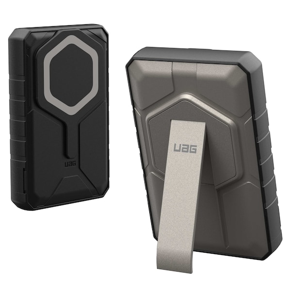 Urban Armor Gear Rugged Portable Magnetic Power Bank 10,000 Mah, Black And Titanium - 9B4411114036