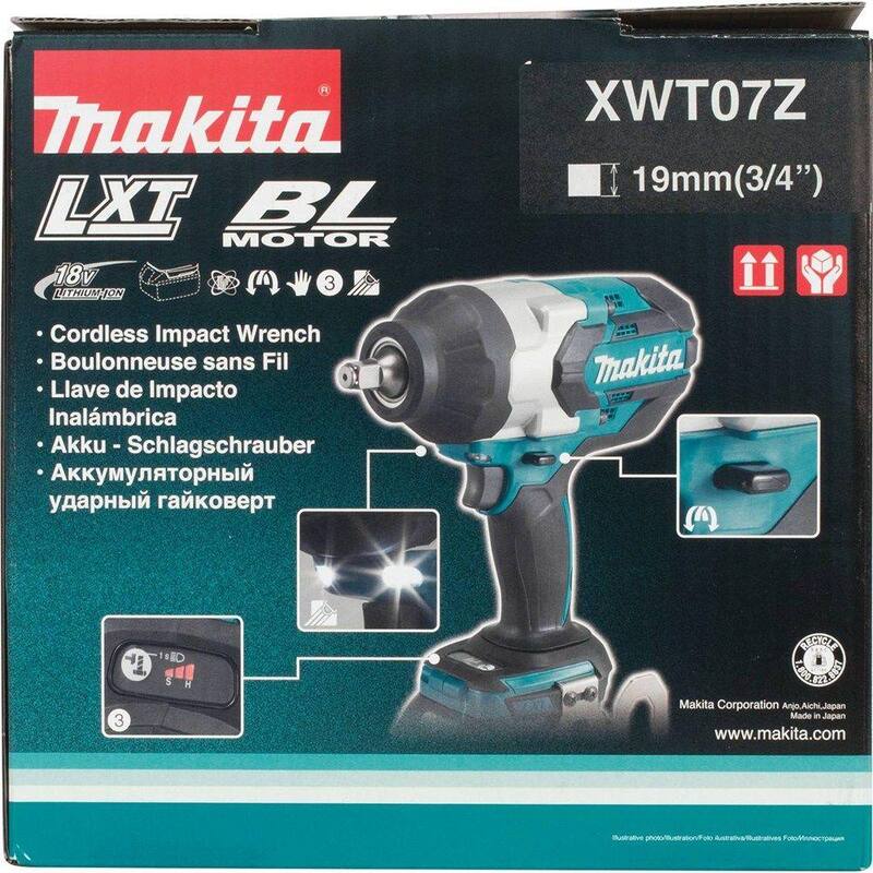 Llave de impacto inalámbrica de alto torque cuadrada de 3/4 pulg. 18V LXT de iones de litio (Herramienta solamente) - XWT07Z