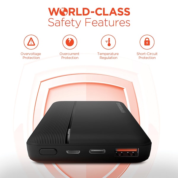 Hypergear USB-C Fast Charge Power Bank for iPhone and Android (10,000 mAh) - 15457