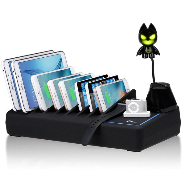 Betterbattery 10-Port USB Charging Station with Ambient Light Deck - BE689500