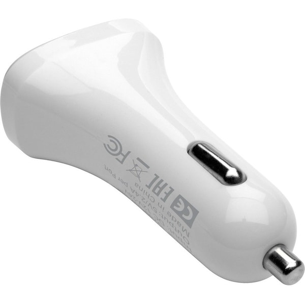 Tripp Lite USB CAR CHARGER DUAL-PORT WITH AUTOSENSING 5V 4.8A FAST CHARGER - U280-C02-S2