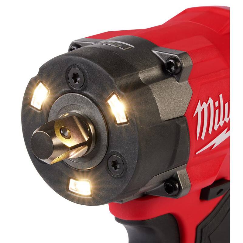 Llave de impacto compacta Milwaukee M18 FUEL de 18 voltios con tecnología de torque controlado y torque-sense - 3061P-20