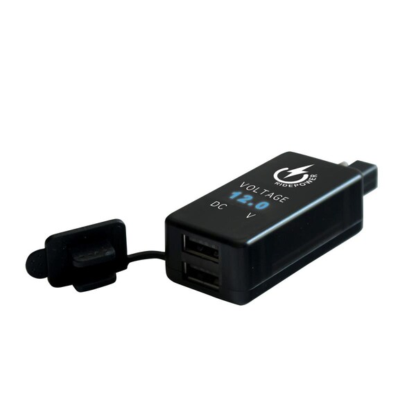 Ridepower SAE to Dual USB Adapter with Digital Voltage Indicator - RP12SAE2USBADP