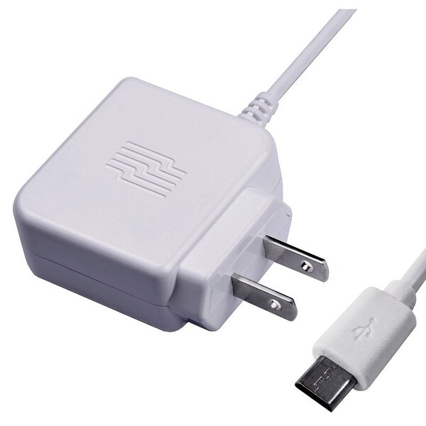 Zenith Wall Charger, 2.4 V Output, 3 ft L Cord, White - PM1001WCMC