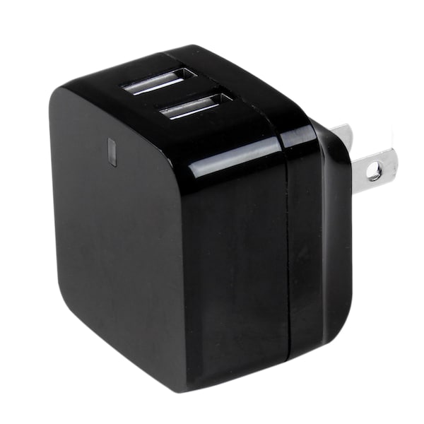 Startech.Com 2 port USB Travel Wall Charger 17W / 3.4A - 110V/220V - USB2PACBK