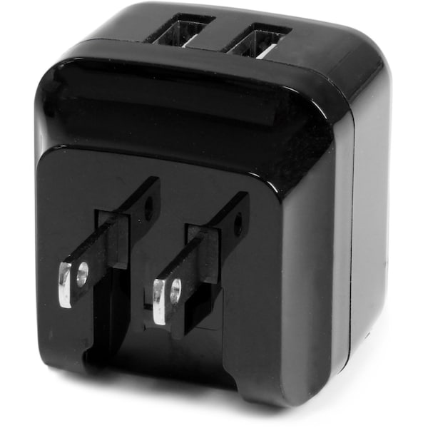 Startech.Com 2 port USB Travel Wall Charger 17W / 3.4A - 110V/220V - USB2PACBK
