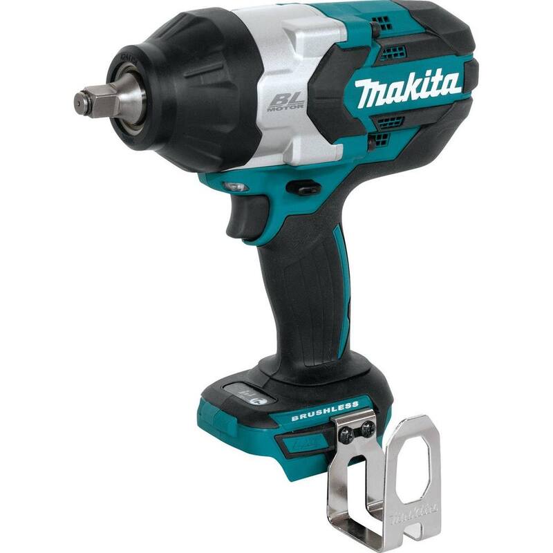 Llave de impacto sin escobillas Makita 18V LXT de alto torque sin cable de ion de litio de 1/2 pulgada (solo herramienta) - XWT08XVZ