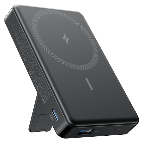 Anker Maggo Power Bank With Stand 10,000 Mah 7.5w, Black - A1652H11-1