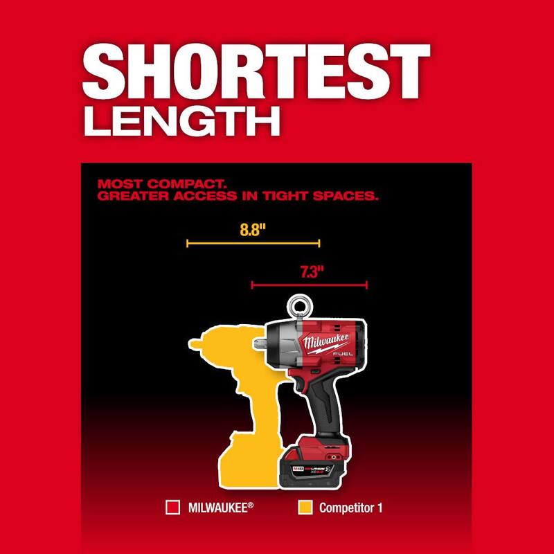 Milwaukee M18 FUEL18-Volt Lithium-Ion Brushless Cordless High Torque 1/2 in. Impact Wrench with Pin Detent Kit - 2966-22

Llave de Impacto sin Escobillas de Alto Torque de 1/2 pulgadas con Pasador de Retención - 2966-22
