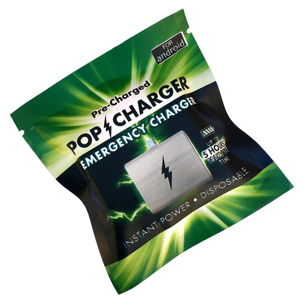 Zorbitz Zorbitz Pop Charger Disposable Emergency Cell Phone Charger 1 pk - 2463