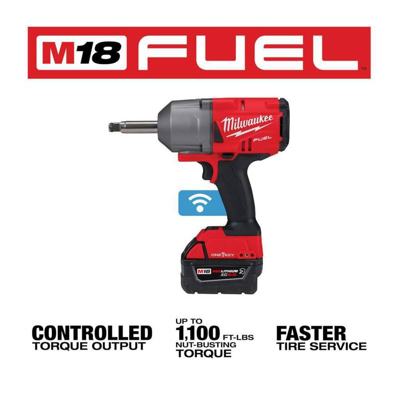 Milwaukee M18 FUEL ONE-KEY 18V Li-Ion Brushless Cordless 1/2 in. Ext Anvil Controlled Torque Impact Wrench w/Resistant Batteries - 2769-22R

Llave de impacto inalámbrica Milwaukee M18 FUEL ONE-KEY 18V Li-Ion sin escobillas de 1/2 in. con control de torque y baterías resistentes - 2769-22R