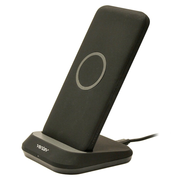 Ventev Wireless Battery Charge Stand 10W 10,000 mAh, Black - WLSBATTSTNDVNV