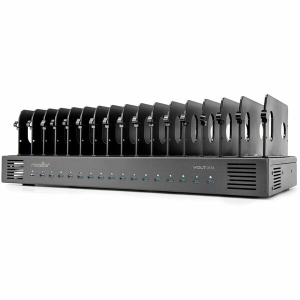 Rocstor VOLT DS16 USB-C 16 PORT DESKTOP CHARGING STATION WITH TOP DIVIDERS - 65W POWER D - VT0V001-01