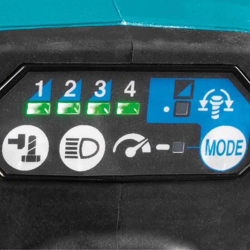 Juego de llave de impacto inalámbrica sin escobillas con batería de iones de litio de 18V LXT de Makita de 4 velocidades y 3/8 in. con anillo de fricción, 5.0Ah - XWT16T