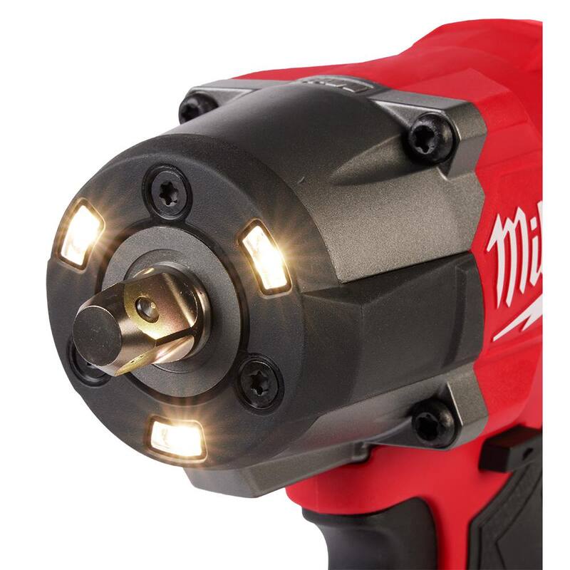 Llave de impacto inalámbrica Milwaukee M18 FUEL de 18 voltios con tecnología de litio sin escobillas y par medio de 1/2 pulgadas con retención de pasador - 3062P-20