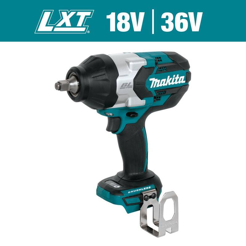 Llave de impacto Makita 18V LXT de alto torque de 1/2 pulgada con bono de batería de iones de litio 18V 4.0Ah LXT y paquete de inicio de cargador - XWT08ZBL1840BDC