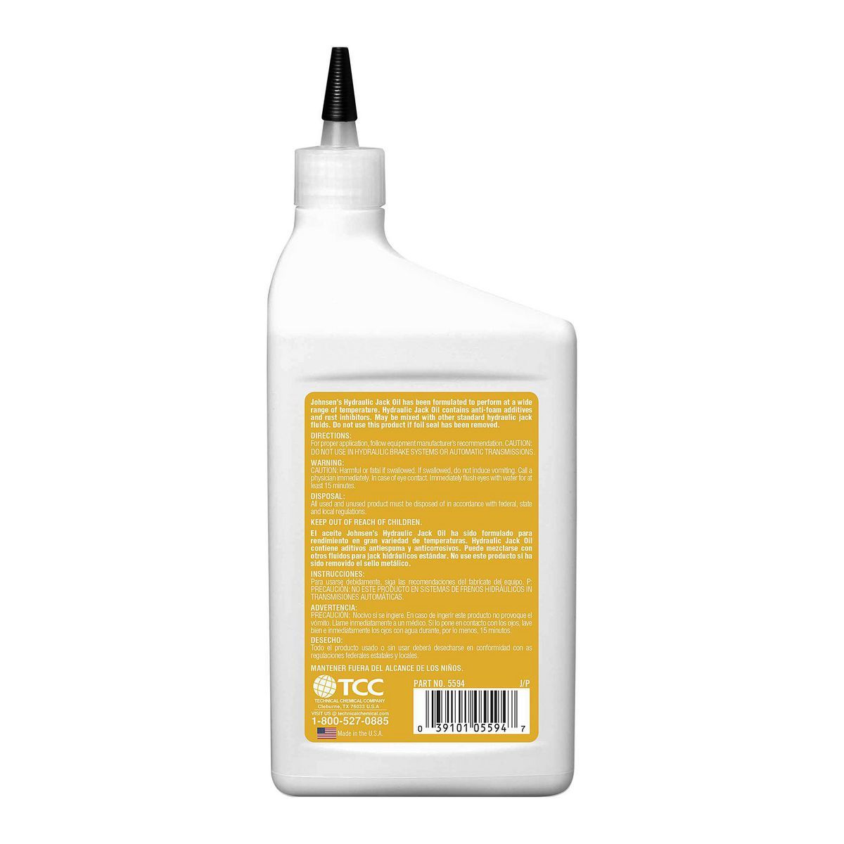 Aceite de gato hidráulico de 32 oz de Johnsen - 71199