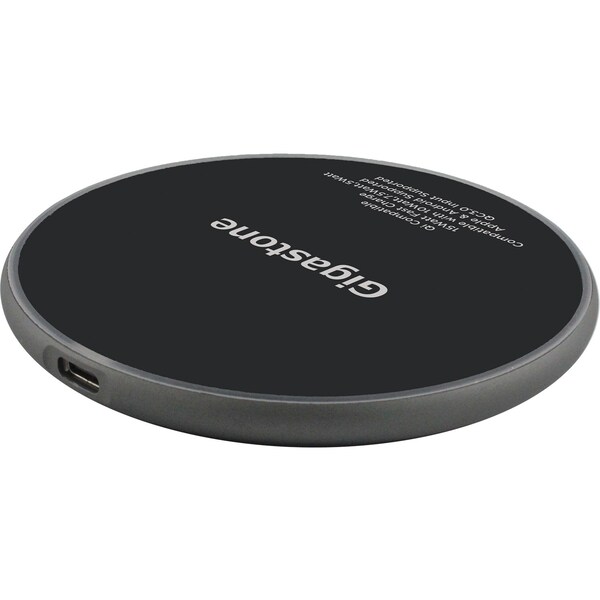 Gigastone GA-9700 Qi Certified Fast Wireless Charging Pad - GS-GA-9700B-R