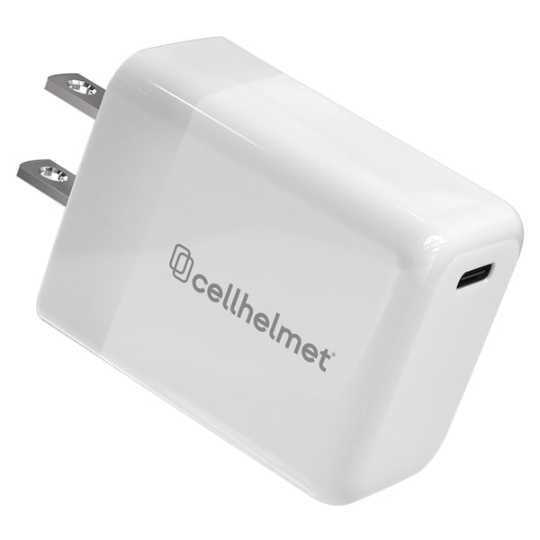 Cellhelmet PD USB C Wall Charger 30W, White - WALL-PD-30W-W