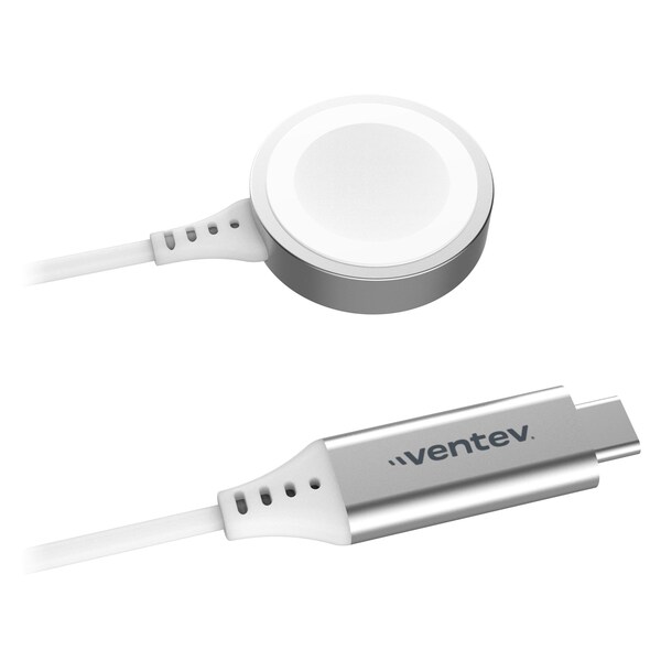 Ventev Ultrafast Wireless Apple Watch Charger, White - AW3-WHT264607