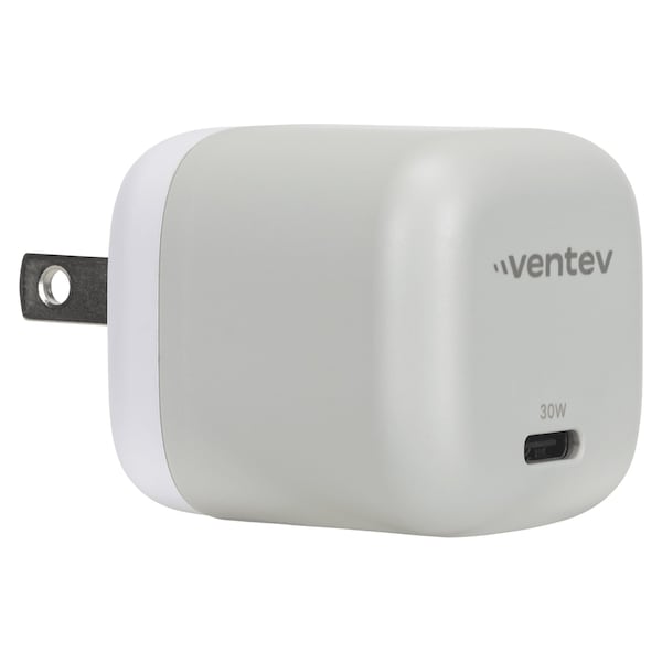 Ventev 30w Mini Wall Charger And Usb C To Apple Lightning Cable, White - WC30-CLBX-87446