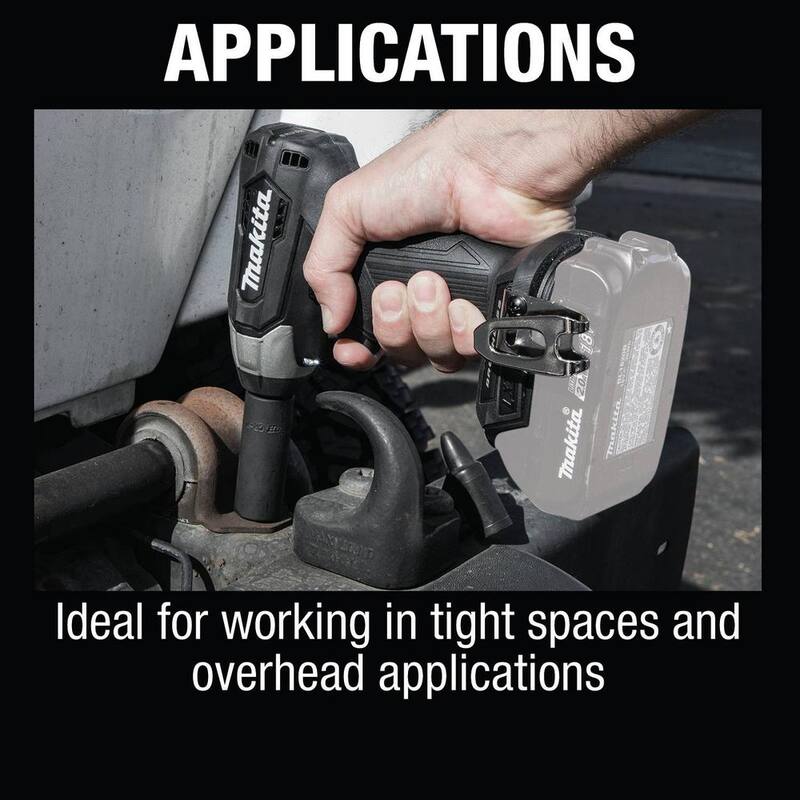 Llave de impacto inalámbrica sin escobillas de litio compacta de 18V LXT de Makita 1/2 pulg. Cuadrado (herramienta solo) - XWT13ZB