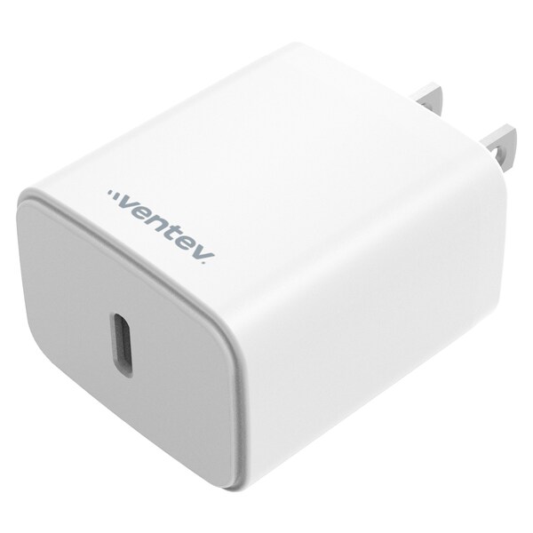 Ventev Ultrafast 20w Pd High Speed Usb C Wall Charger, White - WC20-HD262888