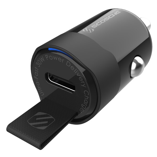 Scosche PowerVolt Fast Charge USB C Car Charger 30W, Black - CPDC30-SP