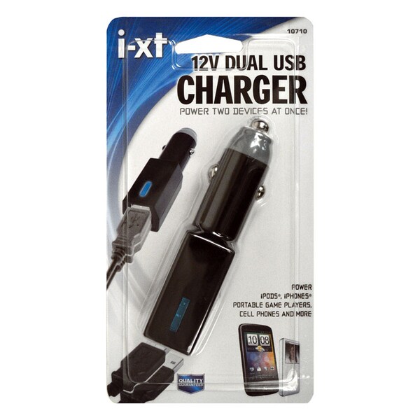 Custom Accessories Goxt 12 V Black Dual USB Charger 1 pk - 10710